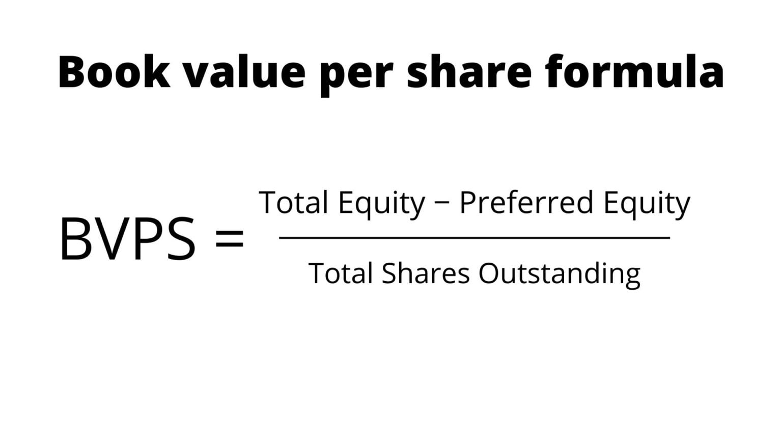 Book Value Per Share BVPS Formula And Calculation Financial Falconet