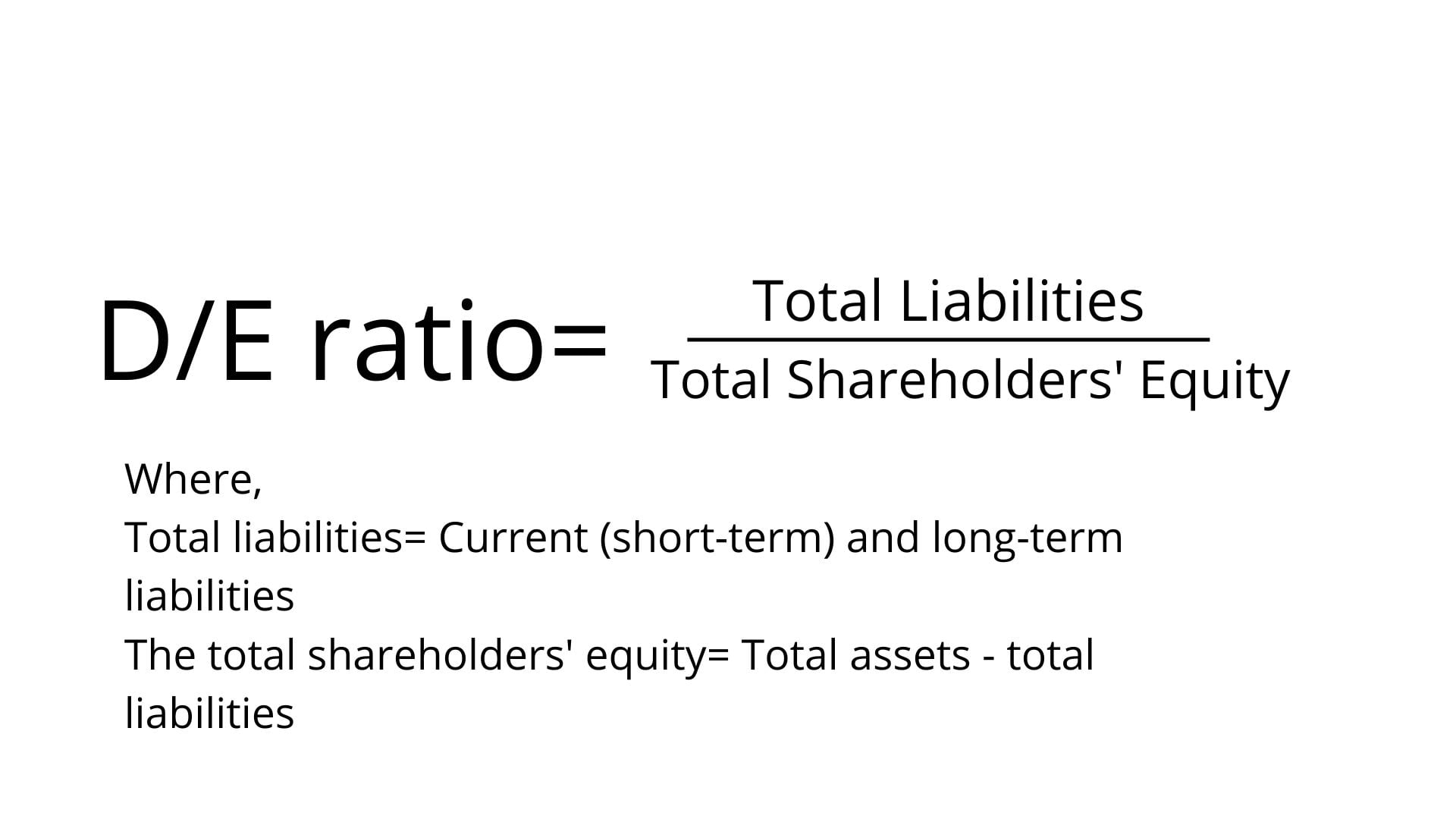 Debt To Equity Ratio Formula And Interpretation Financial Falconet