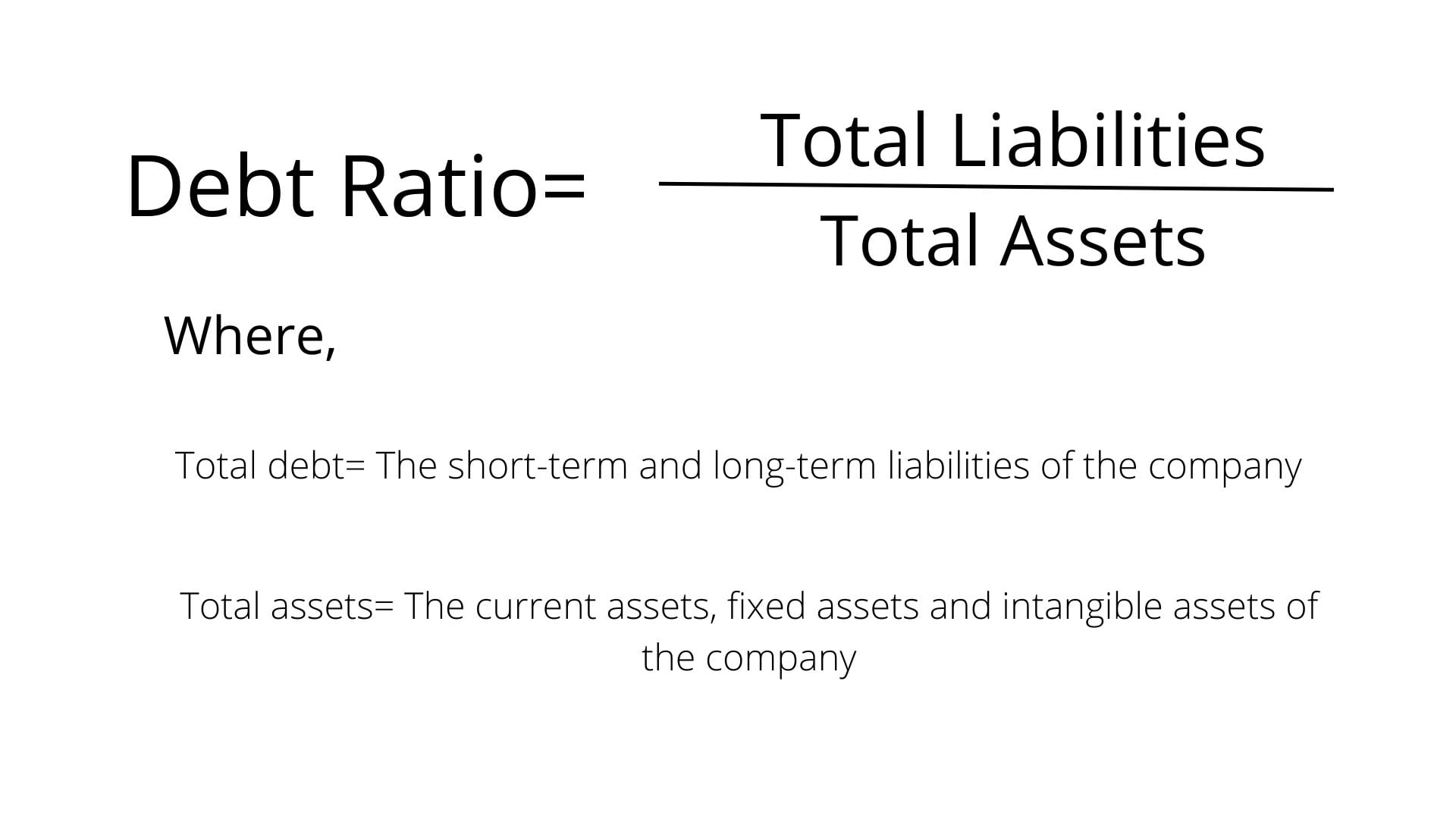 Debt Ratio Formula Calculation And Examples Financial Falconet