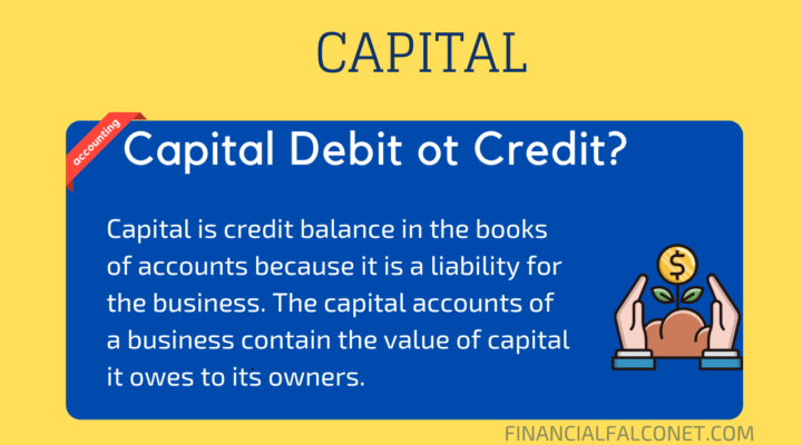 Capital debit or credit?