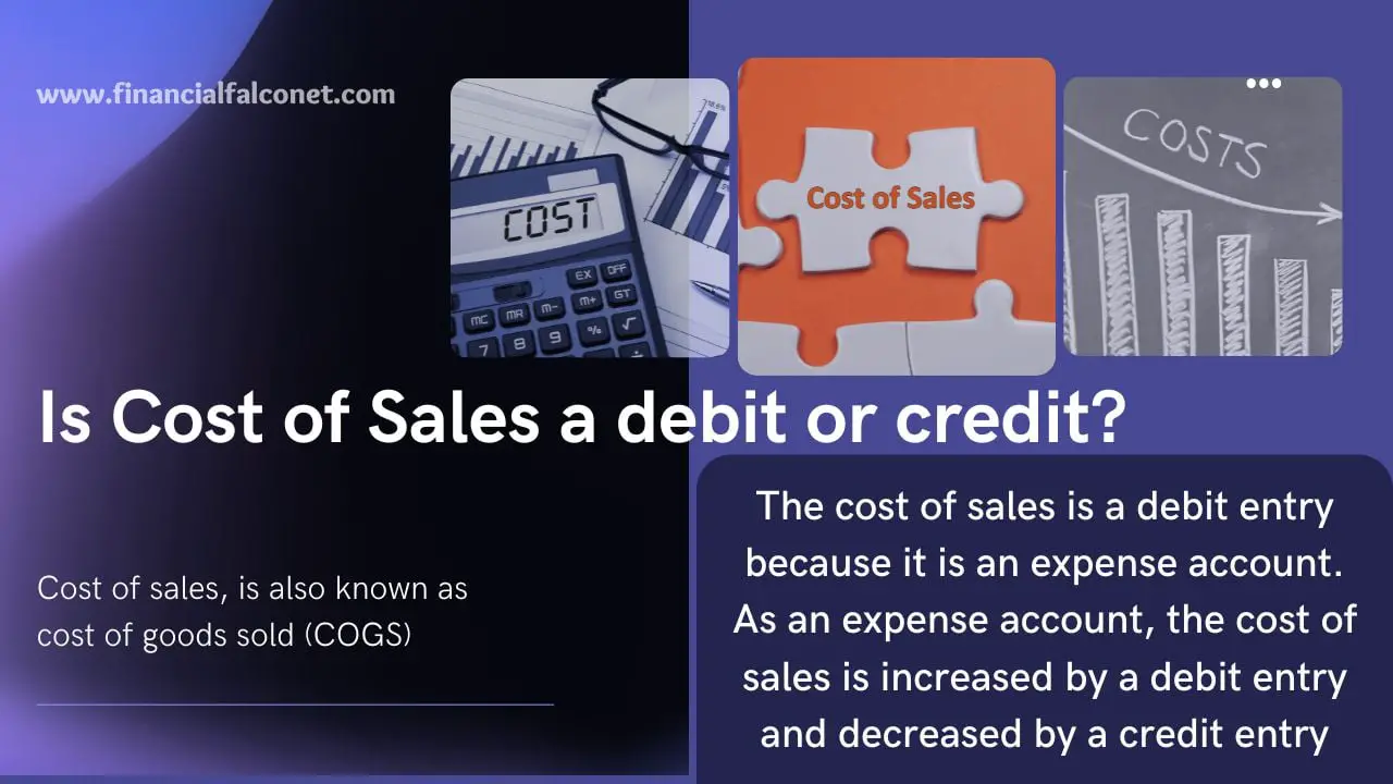 Cost Of Sales Debit Or Credit Financial Falconet