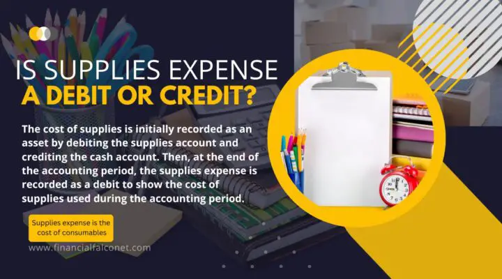 Is supplies expense debit or credit?