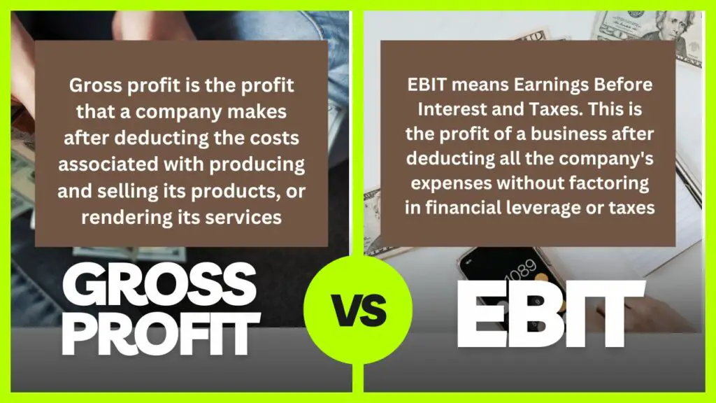 Gross Profit Vs EBIT Differences And Similarities Financial Falconet