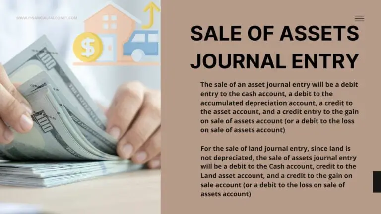 Sale Of Assets Journal Entry Examples Financial Falconet 6644