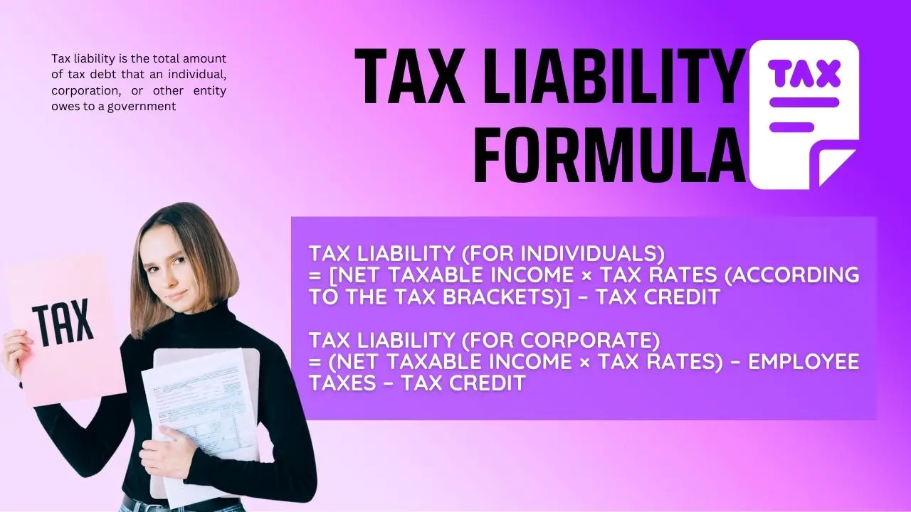 Tax Liability Formula and Calculations Financial