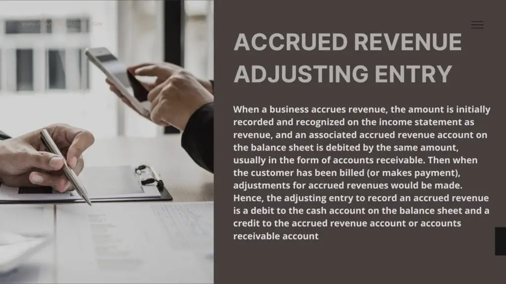 Accrued revenue adjusting entry - Financial Falconet