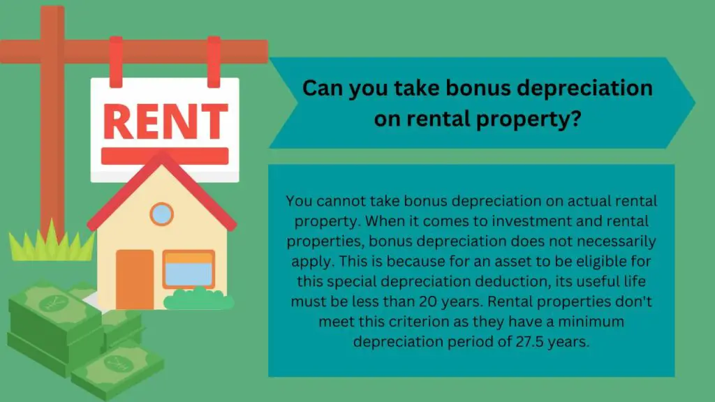 Can you take bonus depreciation on rental property? Financial